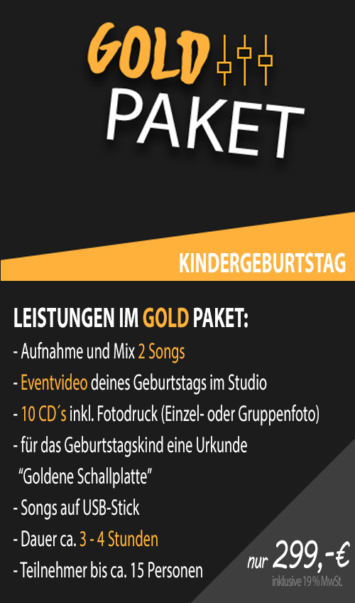 Gold-Paket-Kindergeburtstag