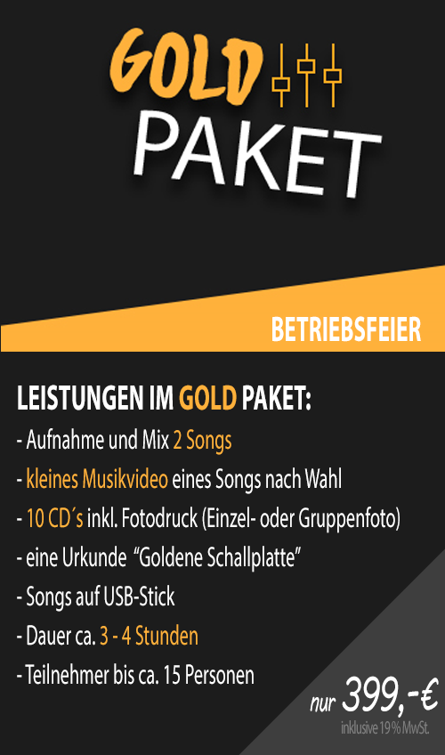 Gold-Paket-Betriebsfeier