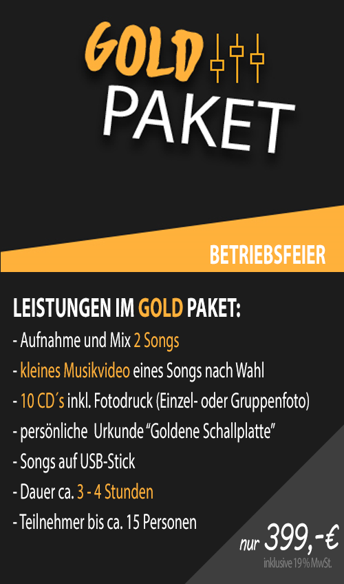 Gold-Paket-Betriebsfeier